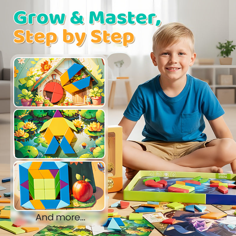 🔥⏳Black Friday Sale!🚨 Children’s Educational Magnetic Tangram Puzzle