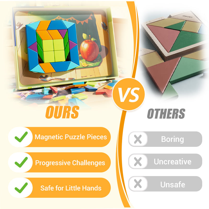 🔥⏳Black Friday Sale!🚨 Children’s Educational Magnetic Tangram Puzzle