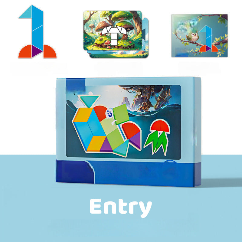 🔥⏳Black Friday Sale!🚨 Children’s Educational Magnetic Tangram Puzzle