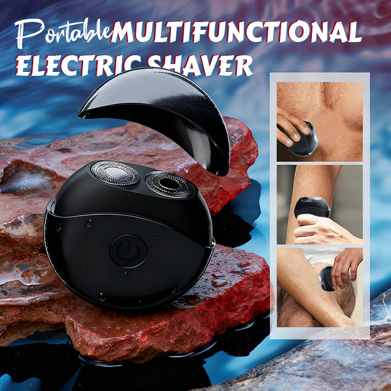 🖤Black Friday special! 50% OFF! ✨ Portable Multifunctional Electric Shaver (UFO Design) – Efficient Double Ring Blades, 360° Floating Heads & IPX4 Waterproof (Perfect for Travel & Sensitive Skin!)