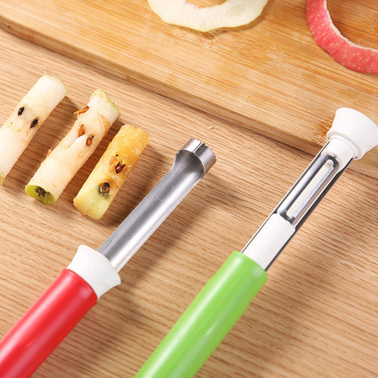 🎄Christmas Special Price ￡7.99🎁Stainless Steel Fruit Corer & Peeler 2 in 1🍎