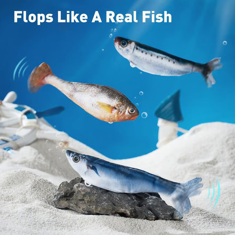 Realistic Hopping Fish Toy for Cat