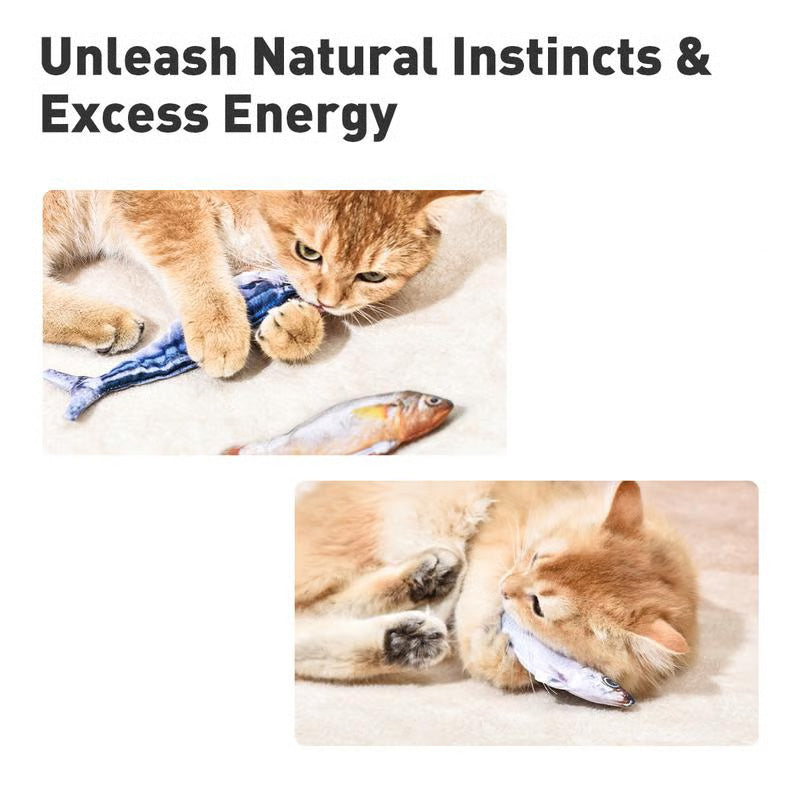 Realistic Hopping Fish Toy for Cat