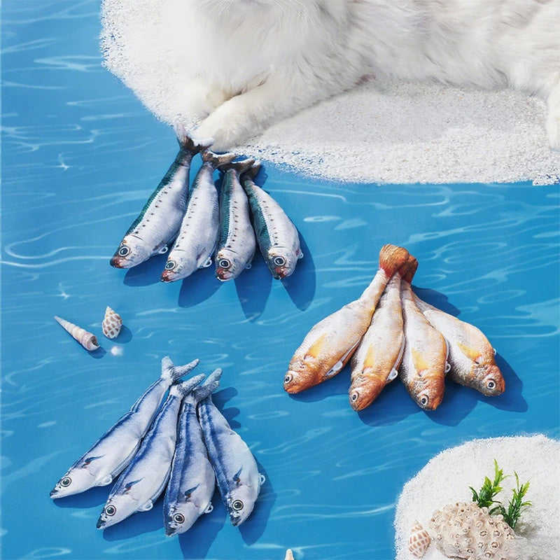 Realistic Hopping Fish Toy for Cat