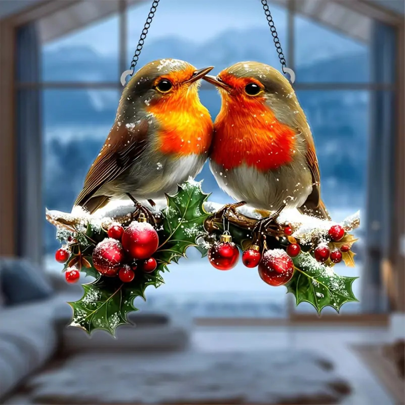 🔥69% OFF🦜Stained glass window decoration in the shape of a bird