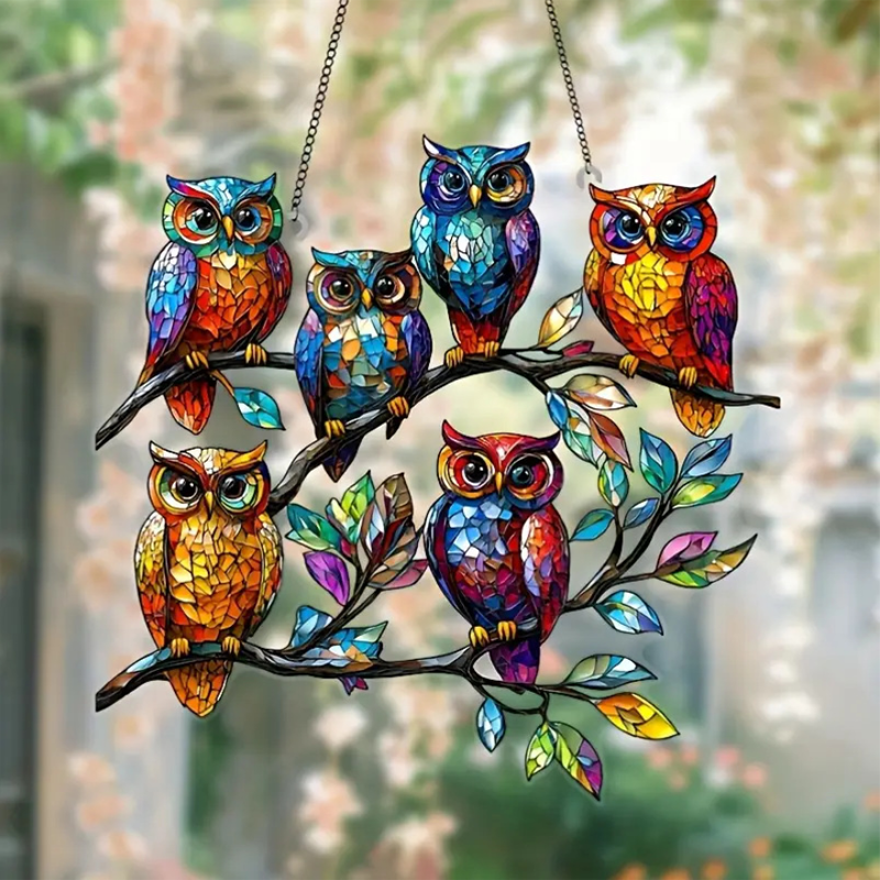 🔥69% OFF🦜Stained glass window decoration in the shape of a bird