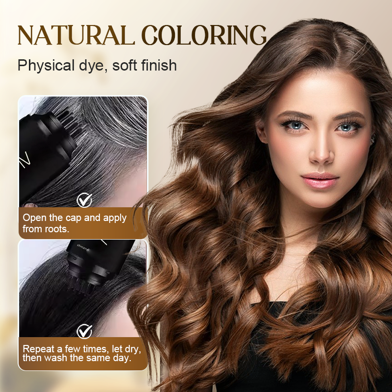 🔥 50% OFF! 🌿✨ Instant Grey Hair Cover-Up Comb – Quick and natural touch-ups 💁‍♀️💫