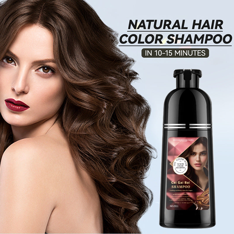 🍎 NOW 50% OFF! ✨ 3-in-1 Hair Coloring Shampoo, Plant Extracts for Vibrant Hair