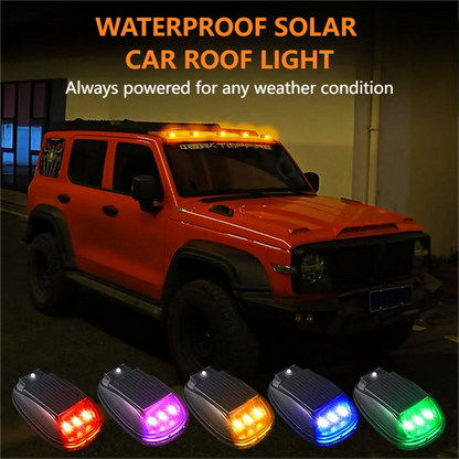 ⏳Limited-time 50% off⏰Waterproof Solar Car Roof Light with Remote🚗🔦