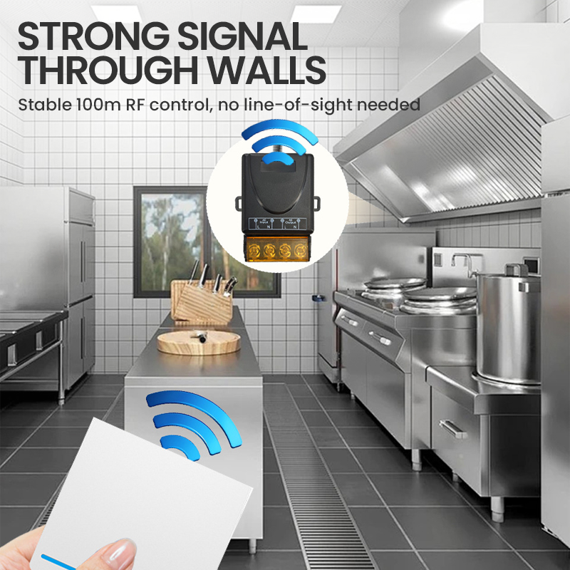 30A High-Power Wireless Remote Control Switch Kit