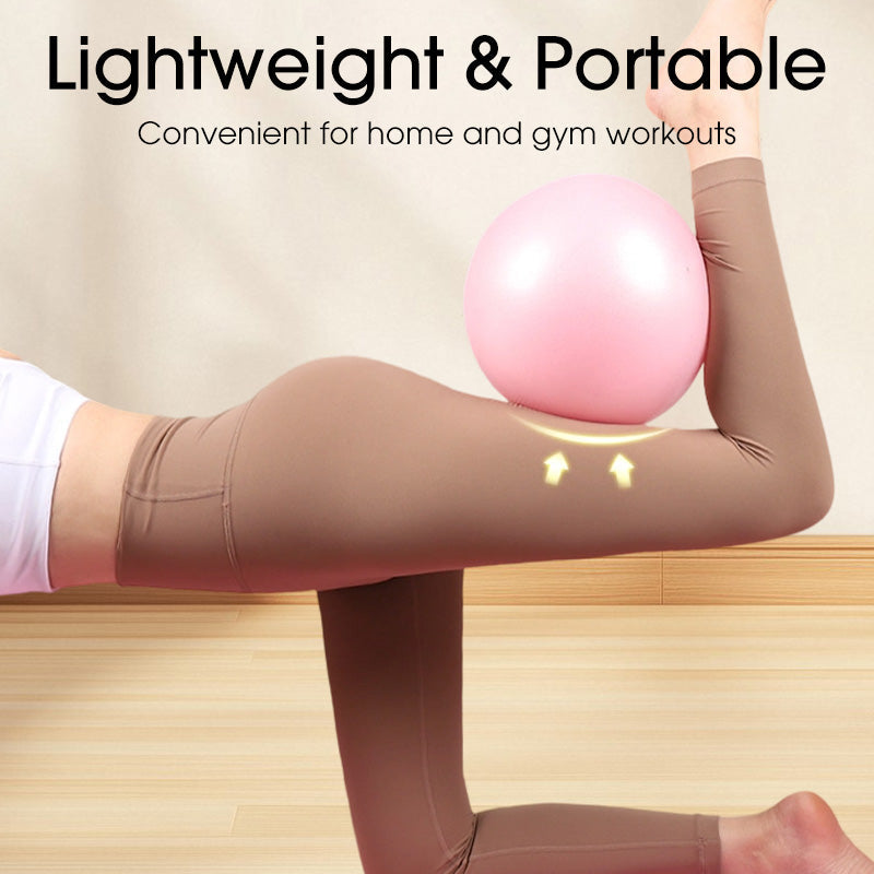 🤸‍♀️ 50% OFF! ⚽ 9-Inch Pilates Ball – Anti-Burst, Pump Included & Ideal for Fitness 📦💪