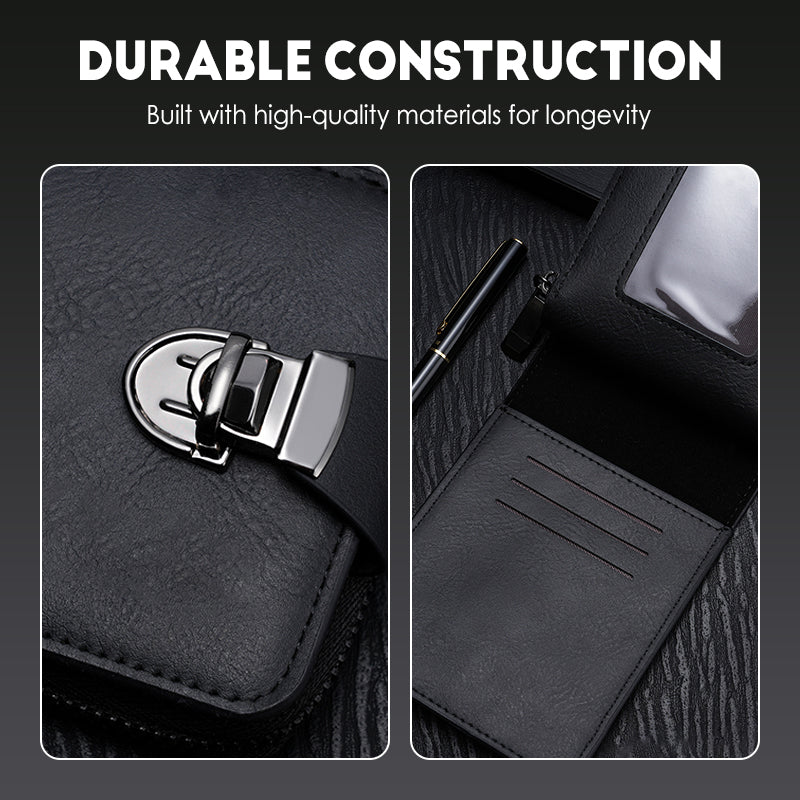 🧳 50% OFF NOW! 🕰️ Compact Vintage Men's Zipper Wallet – Durable Material, Classic Design & Perfect Travel Companion ✈️