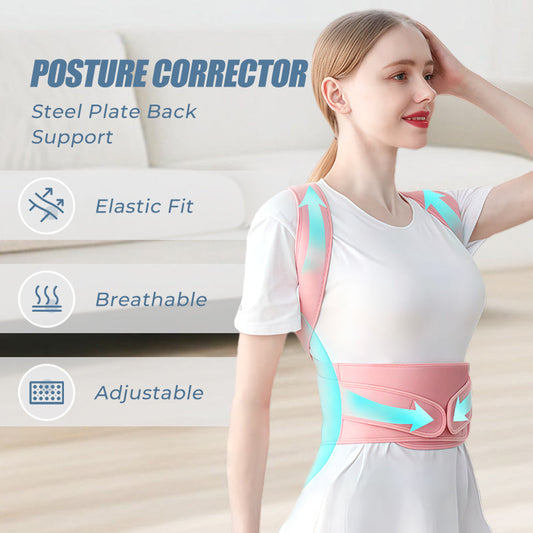 🔥HOT SALE 56%OFF🔥Steel Plate Back Support Posture Corrector