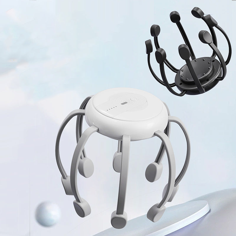 🐙 50% OFF NOW ! 💆‍♂️ Intelligent Octopus Head Massager – Relaxing Kneading, Multiple Modes & Portable Design 🔋