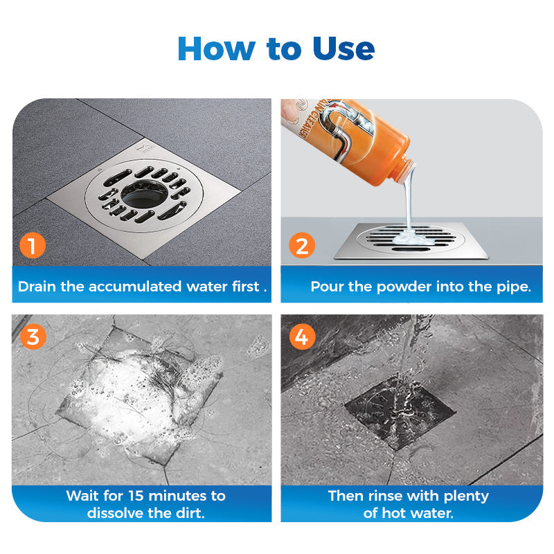 🔥 Hot Sale 🔥4-in-1 Powerful Pipe Unclogging Powder