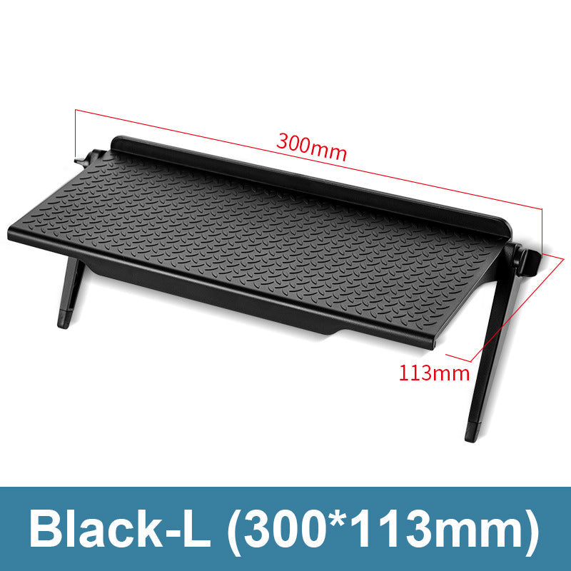 🔥Adjustable top shelf for TV - No drilling required