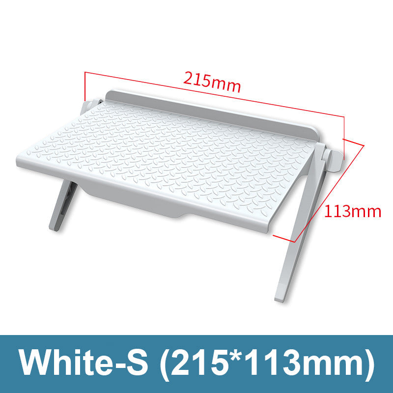 🔥Adjustable top shelf for TV - No drilling required