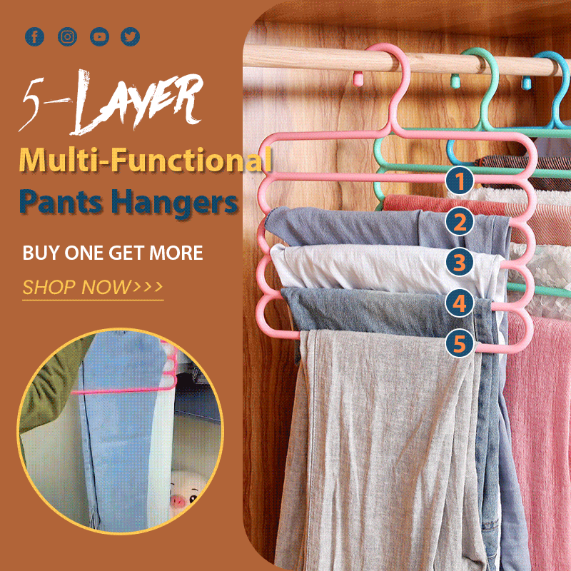 🔥Multi-Functional 5-Layer Pants Hangers