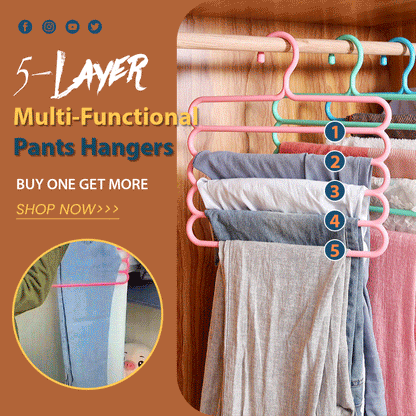 🔥Multi-Functional 5-Layer Pants Hangers