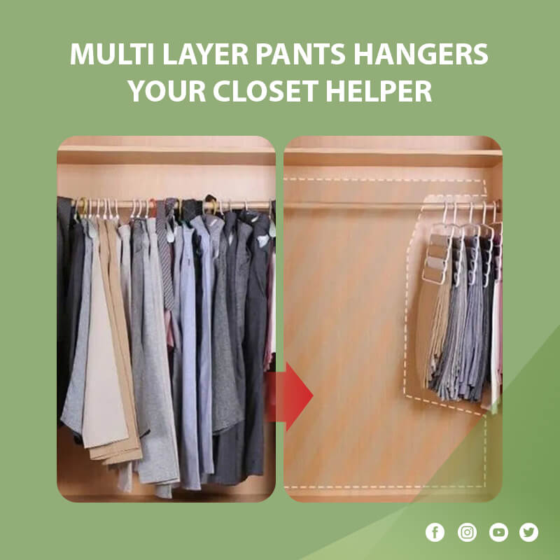 🔥Multi-Functional 5-Layer Pants Hangers