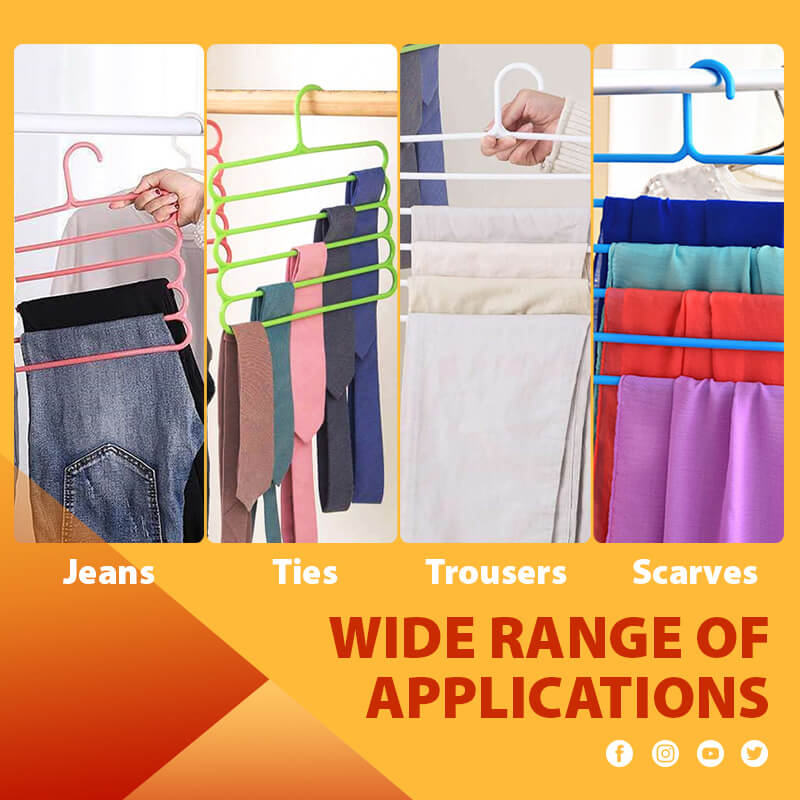 🔥Multi-Functional 5-Layer Pants Hangers