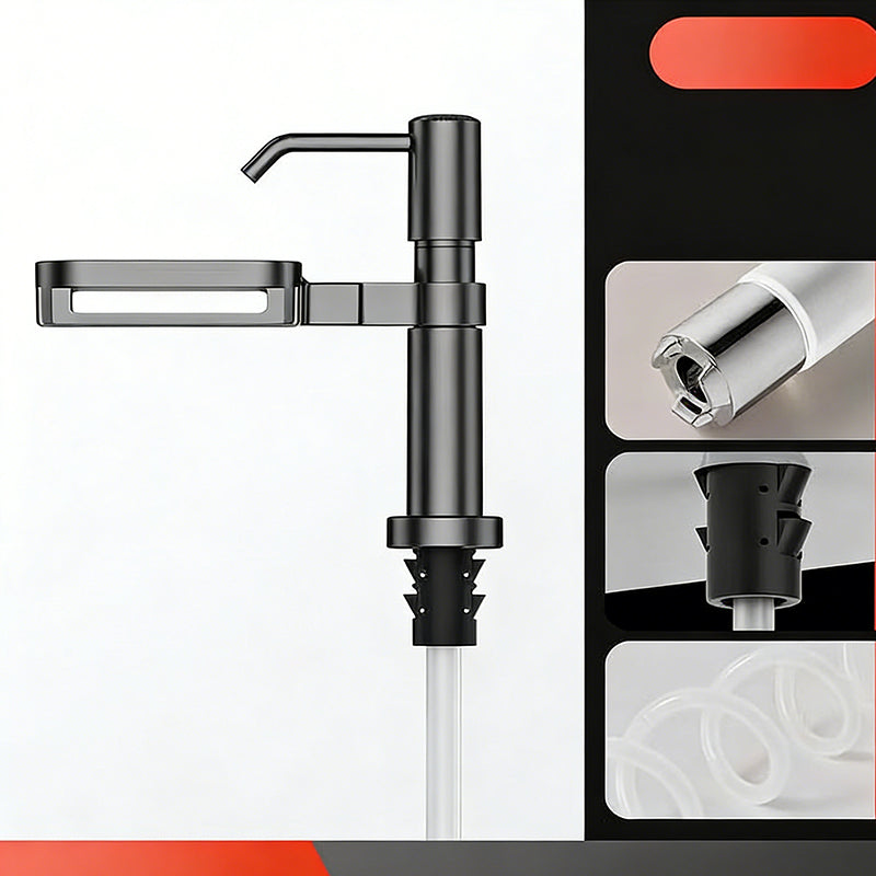 🔥LAST DAY 70% OFF🔥 Quick-Install Kitchen Sink Soap Dispenser – Direct-Draw Tube, Upgraded Power Pump – Tool-Free Install, 360° Swivel Spout – Fits Most Sinks! 🧼✨