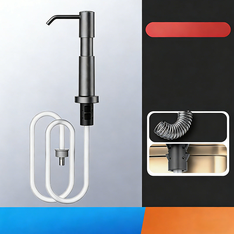 🔥LAST DAY 70% OFF🔥 Quick-Install Kitchen Sink Soap Dispenser – Direct-Draw Tube, Upgraded Power Pump – Tool-Free Install, 360° Swivel Spout – Fits Most Sinks! 🧼✨