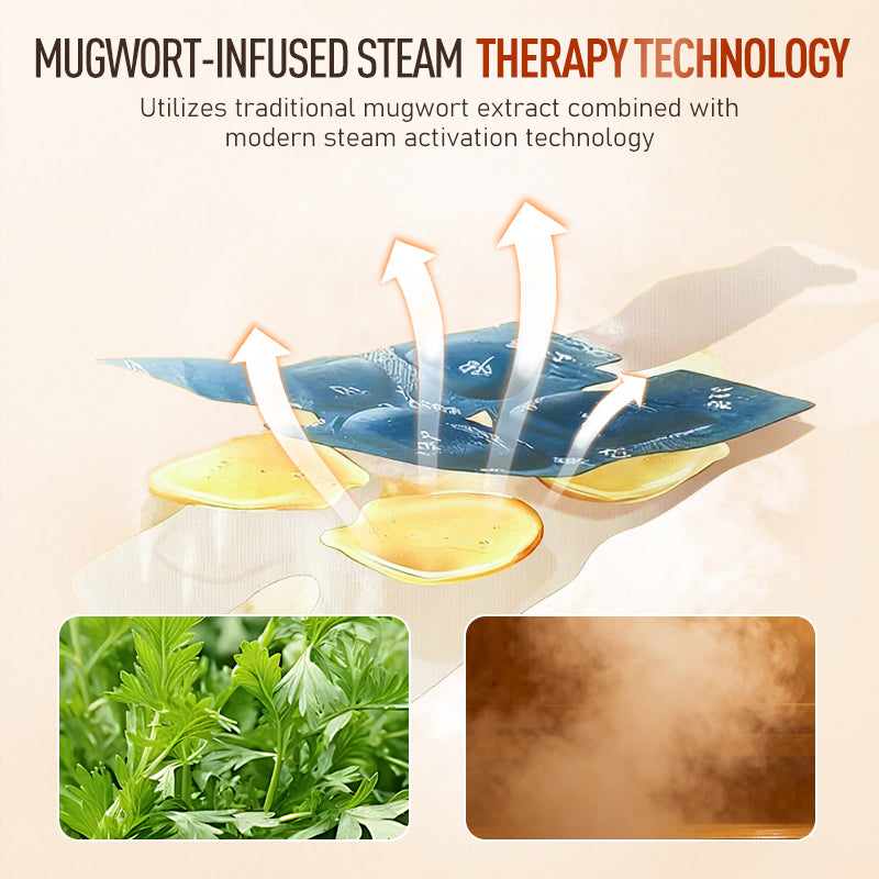 🔥 Mugwort Steam Heat Pads｜Instant Heat in Three Seconds｜Joint Care