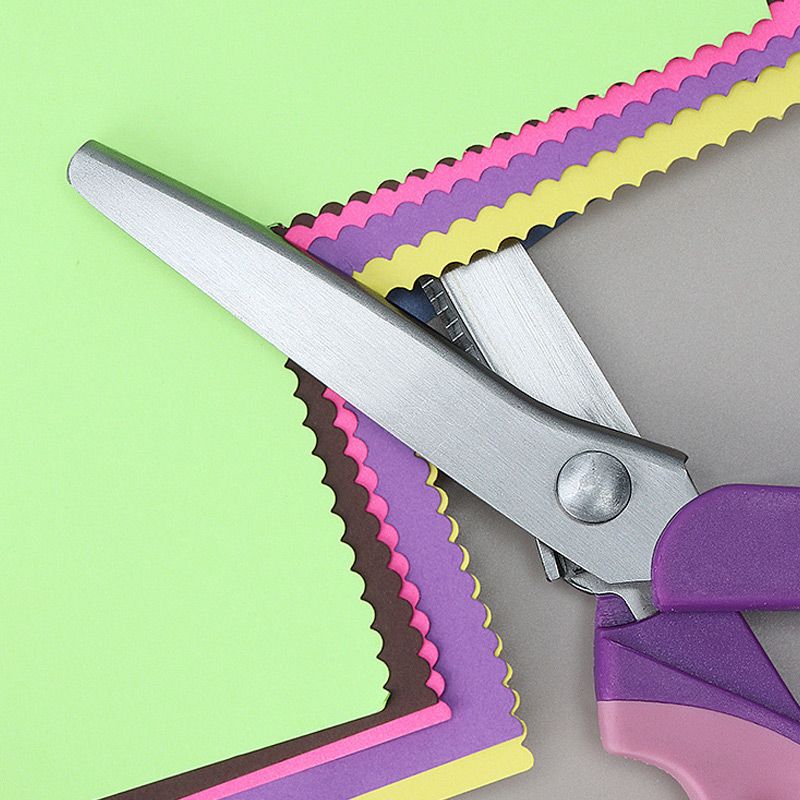 🥳2026 TOP PICK🥳 Pinking Shears Scissors – Stainless Steel, Ergonomic Cushioned Handles – Perfect for Sewing, Quilting & Scrapbooking! 🧵💨