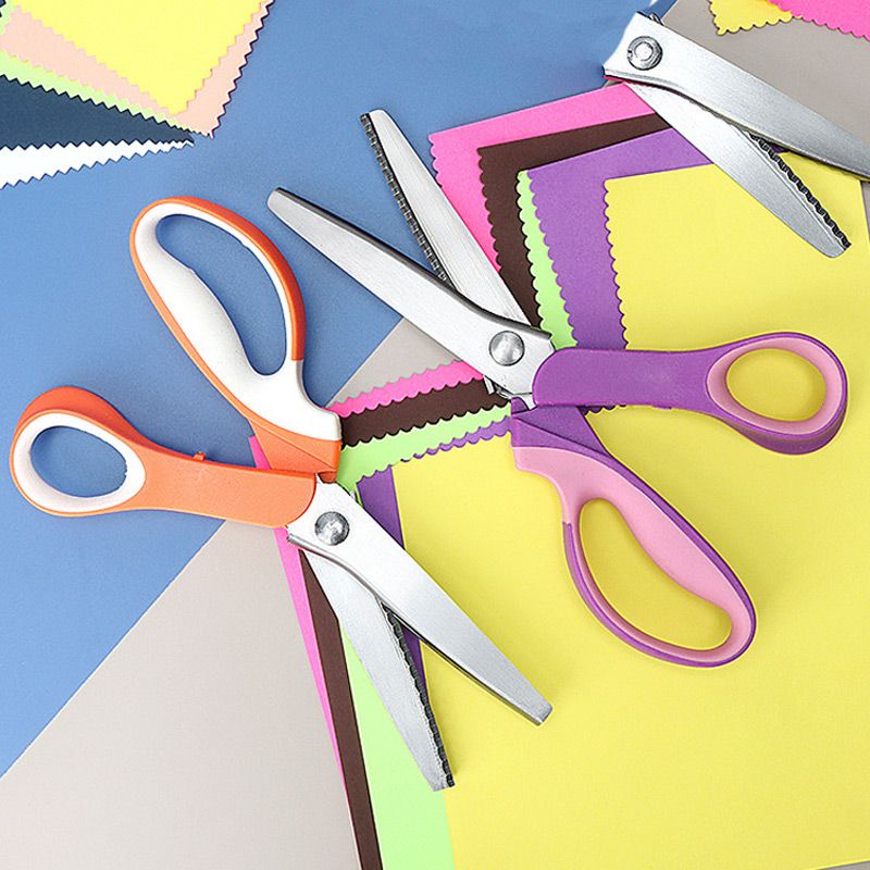 🥳2026 TOP PICK🥳 Pinking Shears Scissors – Stainless Steel, Ergonomic Cushioned Handles – Perfect for Sewing, Quilting & Scrapbooking! 🧵💨