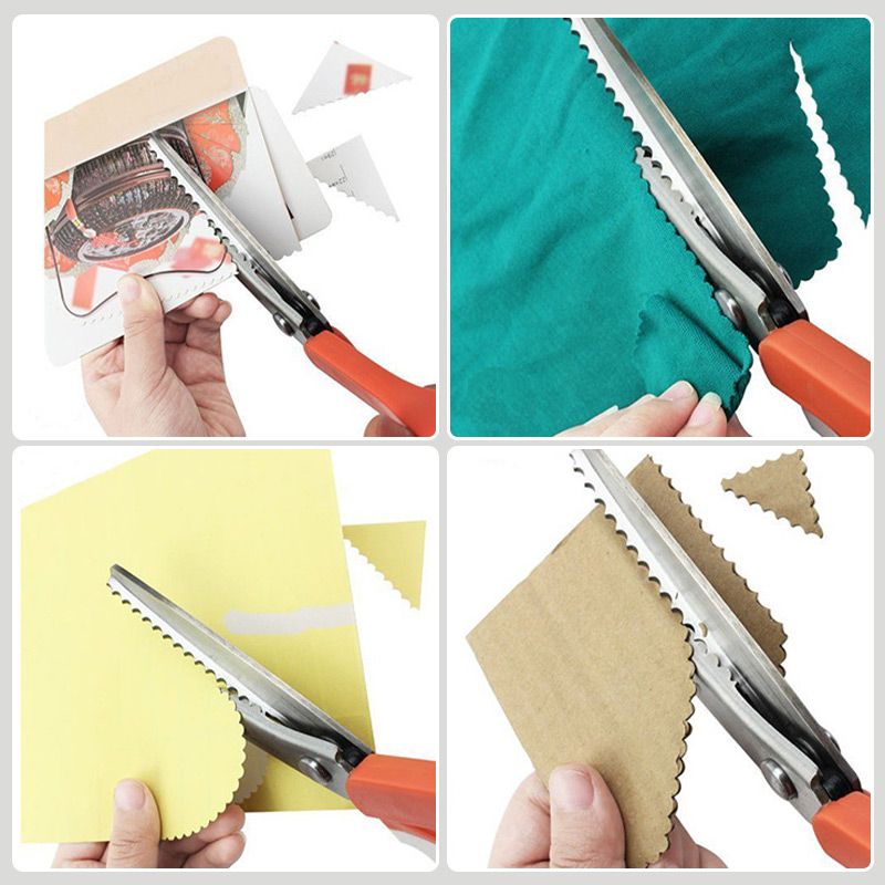 🥳2026 TOP PICK🥳 Pinking Shears Scissors – Stainless Steel, Ergonomic Cushioned Handles – Perfect for Sewing, Quilting & Scrapbooking! 🧵💨