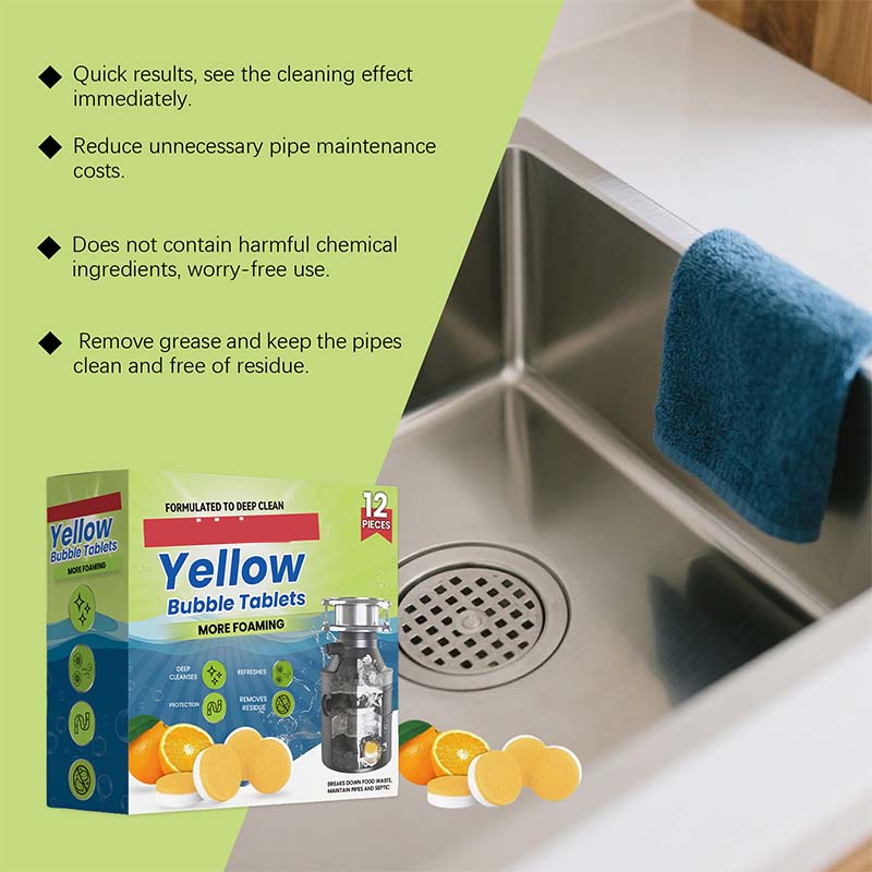 🔥Hot Offers-12PCS Garbage Disposal Cleaner & Deodorizer Tablets