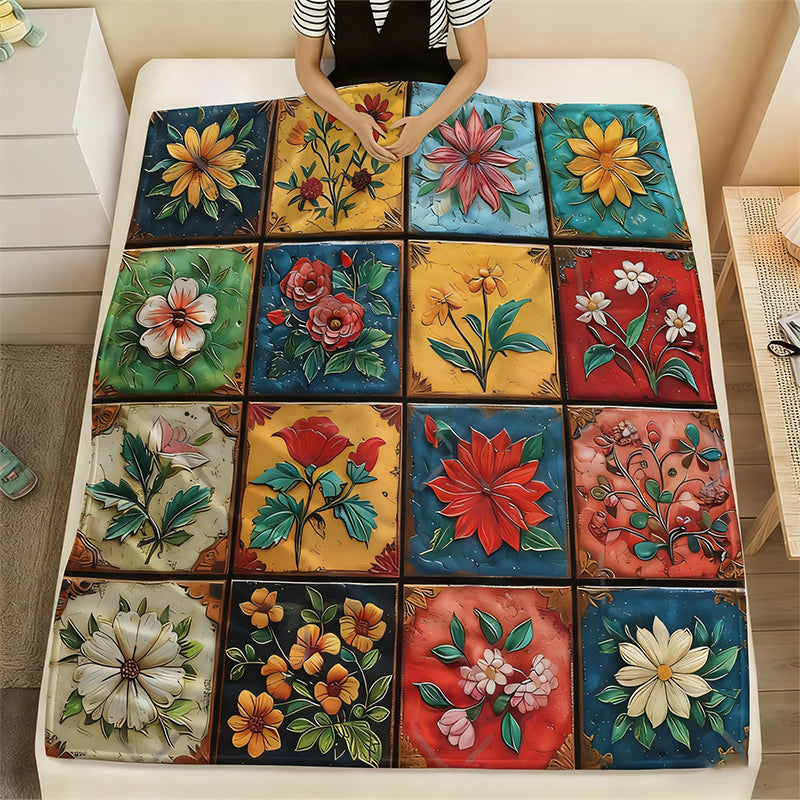 🎁2026 New Arrivals 50% OFF💖Cozy & Soft Floral Flannel Blanket