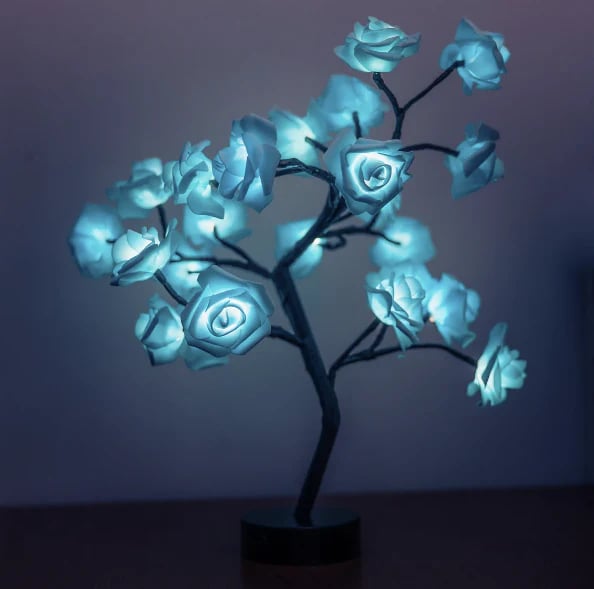 📢📢49% OFF!!⏰🌹Rose Flower Design Tree Night Light🌟