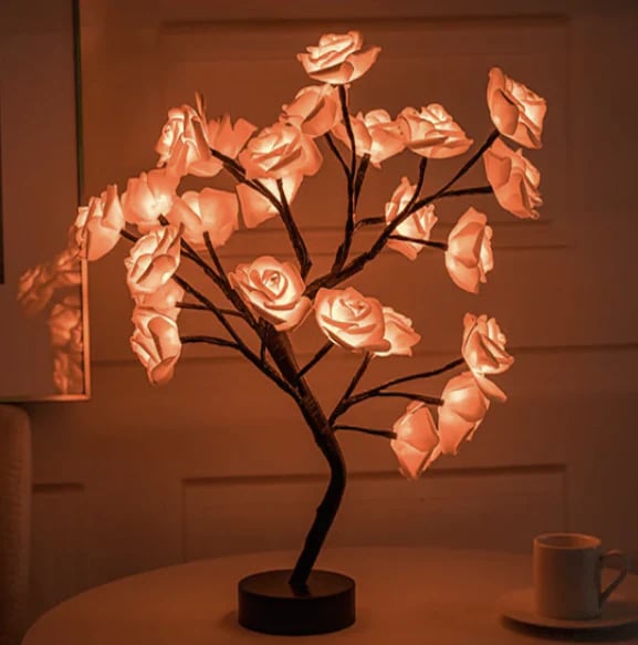 📢📢49% OFF!!⏰🌹Rose Flower Design Tree Night Light🌟