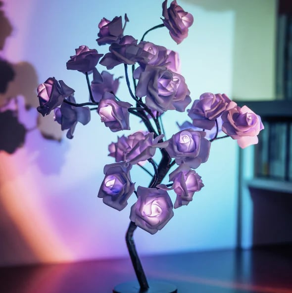 📢📢49% OFF!!⏰🌹Rose Flower Design Tree Night Light🌟