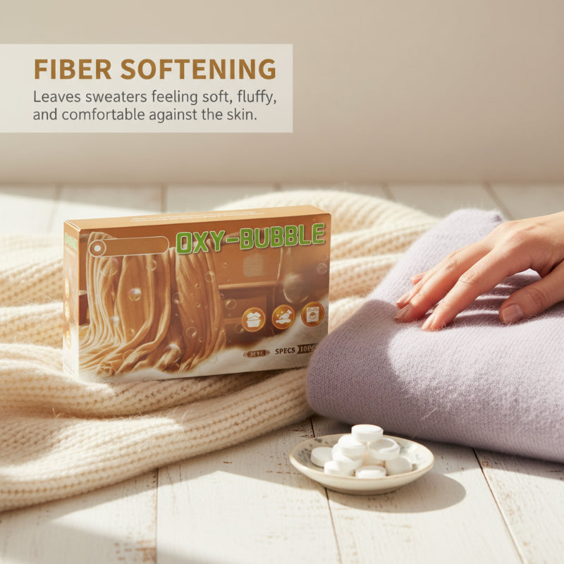 🧶 BUY 2 GET 1 FREE! ⚗️ Sweater Revive tablets – prevents shrinkage, restores softness, and is safe for colors 🧺