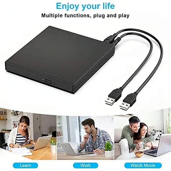 📢📢40% OFF !! ⏰ No Disc Drive on Your Laptop? Now You Do! External CD/DVD Burner 40% OFF📀