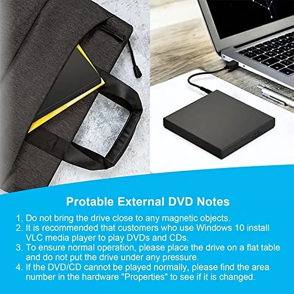 📢📢40% OFF !! ⏰ No Disc Drive on Your Laptop? Now You Do! External CD/DVD Burner 40% OFF📀