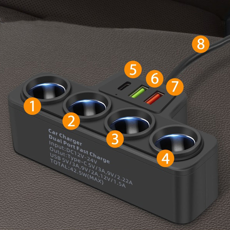 ⏳Limited time special offers⏰ - 7-in-1 cigarette lighter adapter