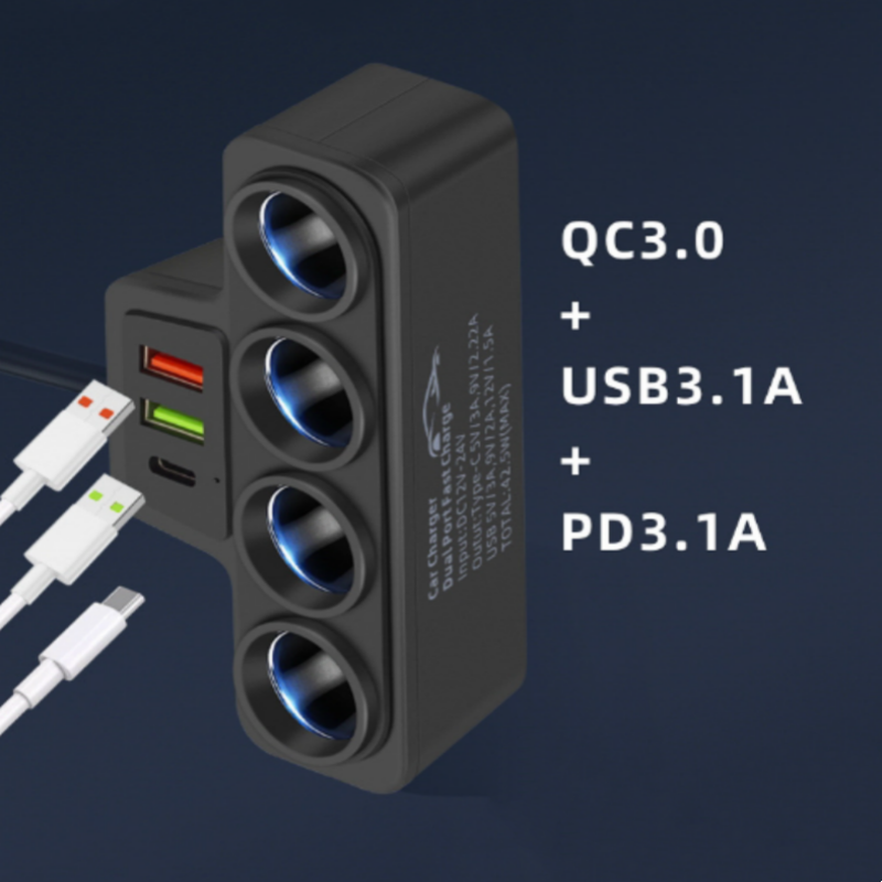 ⏳Limited time special offers⏰ - 7-in-1 cigarette lighter adapter