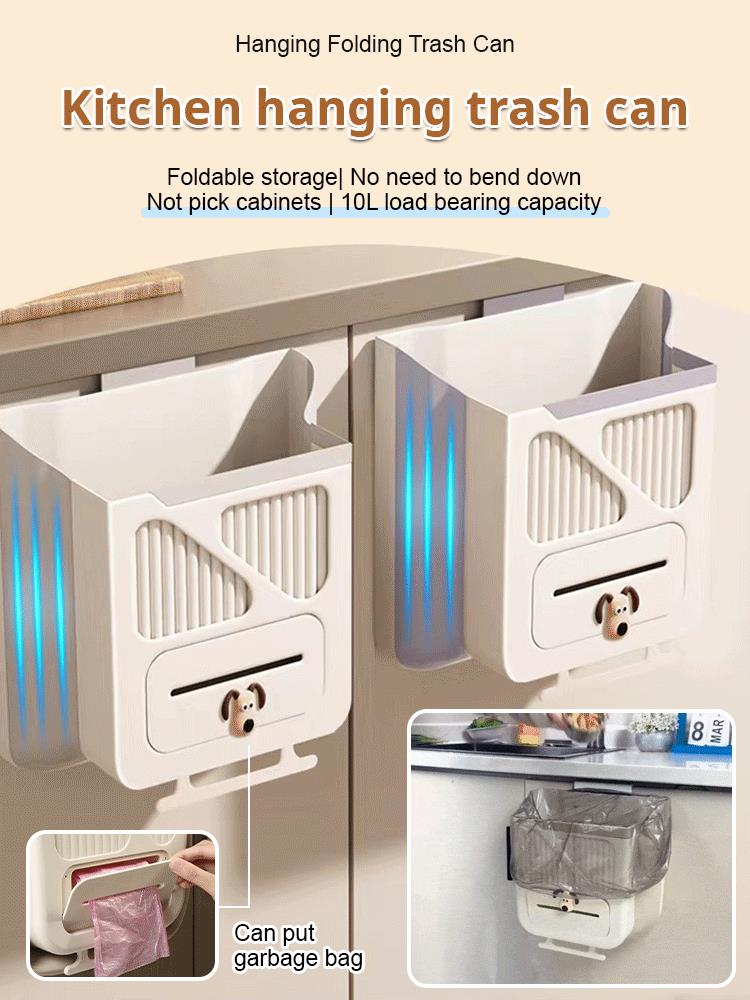 🥳2026 HOT SALE🥳💞10K+ SOLD! 🗑️🎁 50% OFF! Folding Hanging Trash Can – From £5.99! No-bend foldable design, strong base & scraper clasp. Eco-friendly kitchen essential – stock up & save! 🍃✅