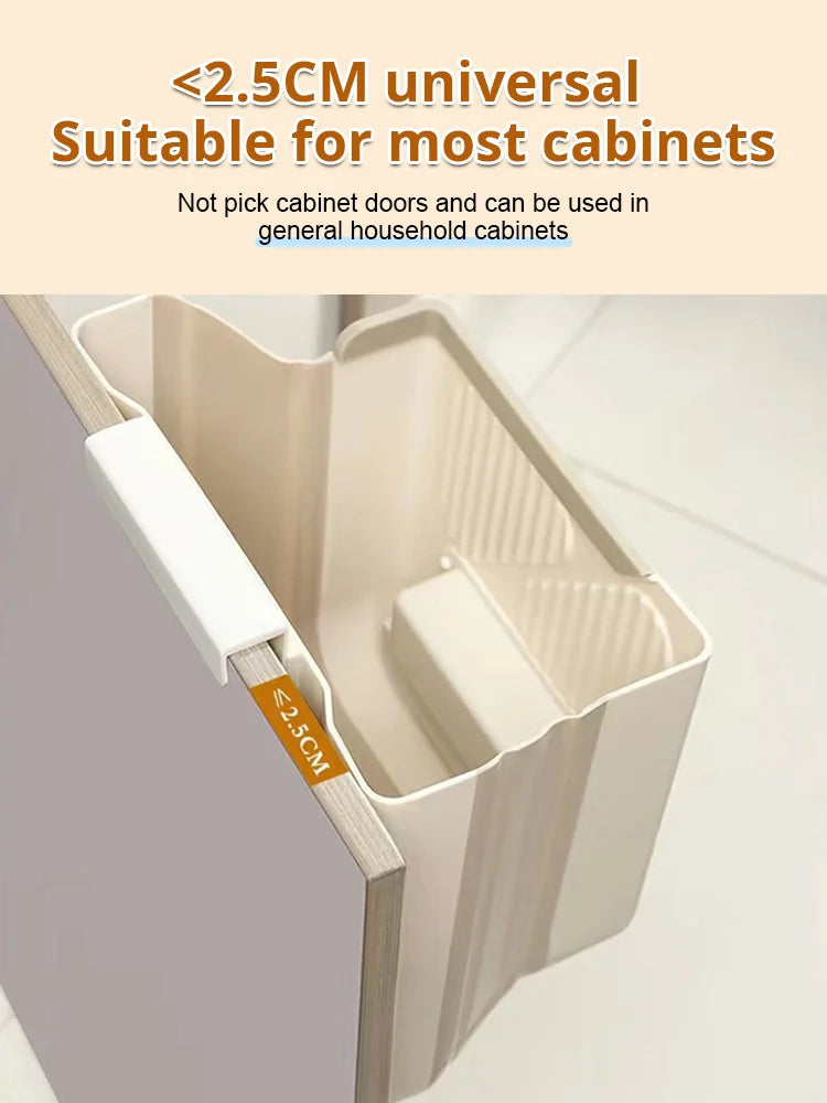 🥳2026 HOT SALE🥳💞10K+ SOLD! 🗑️🎁 50% OFF! Folding Hanging Trash Can – From £5.99! No-bend foldable design, strong base & scraper clasp. Eco-friendly kitchen essential – stock up & save! 🍃✅