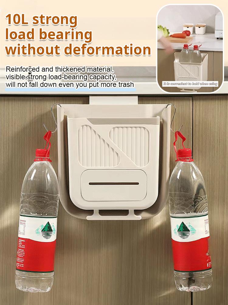 🥳2026 HOT SALE🥳💞10K+ SOLD! 🗑️🎁 50% OFF! Folding Hanging Trash Can – From £5.99! No-bend foldable design, strong base & scraper clasp. Eco-friendly kitchen essential – stock up & save! 🍃✅
