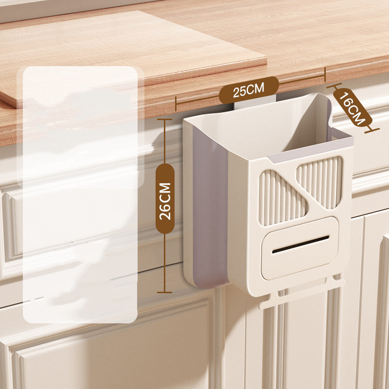 🥳2026 HOT SALE🥳💞10K+ SOLD! 🗑️🎁 50% OFF! Folding Hanging Trash Can – From £5.99! No-bend foldable design, strong base & scraper clasp. Eco-friendly kitchen essential – stock up & save! 🍃✅