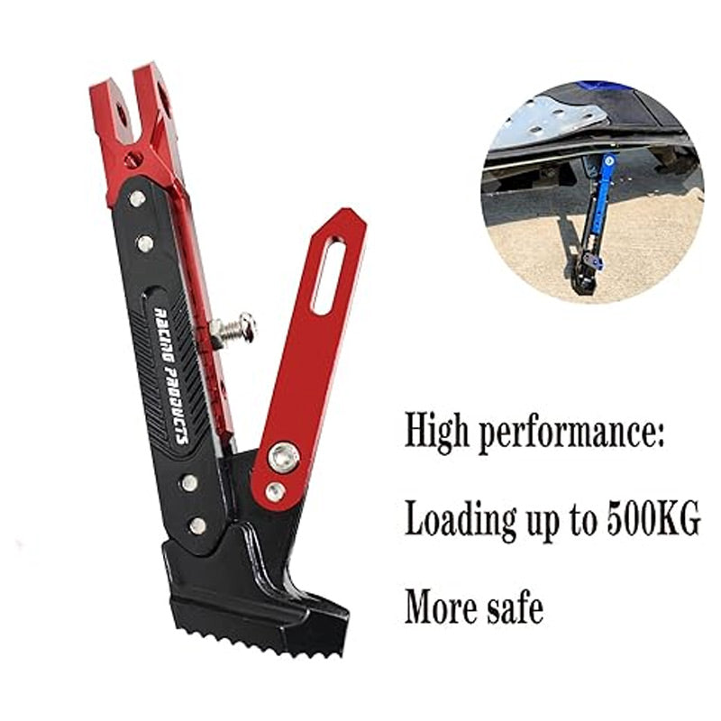 🏍️ Universal adjustable side stand for motorcycles – Fits all models, safe parking! 💪