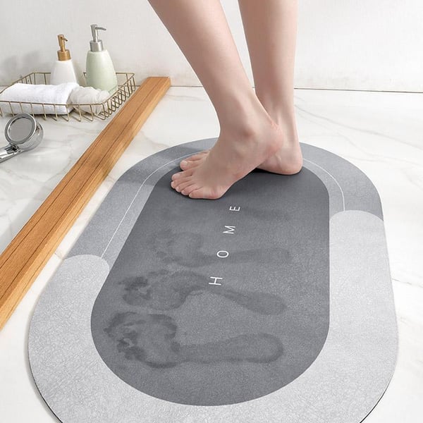 🔥Water Absorbent Mat, Quick Drying Bathroom Mat, Soft Comfortable Bathroom Rug, Bathroom Accessories for Home Bathroom