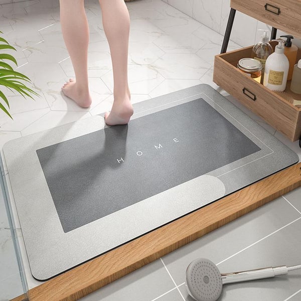 🔥Water Absorbent Mat, Quick Drying Bathroom Mat, Soft Comfortable Bathroom Rug, Bathroom Accessories for Home Bathroom