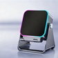 Wireless Induction Speaker 5-in-1 Bluetooth Speaker with Phone Stand,Stereo Sound, 3500mAh Rechargeable, 8 RGB Ambient Light, 360° Adjustable Holder for iPhone/Android/iPad