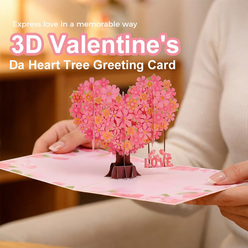 💝3D Valentine's Da Heart Tree Greeting Card✨
